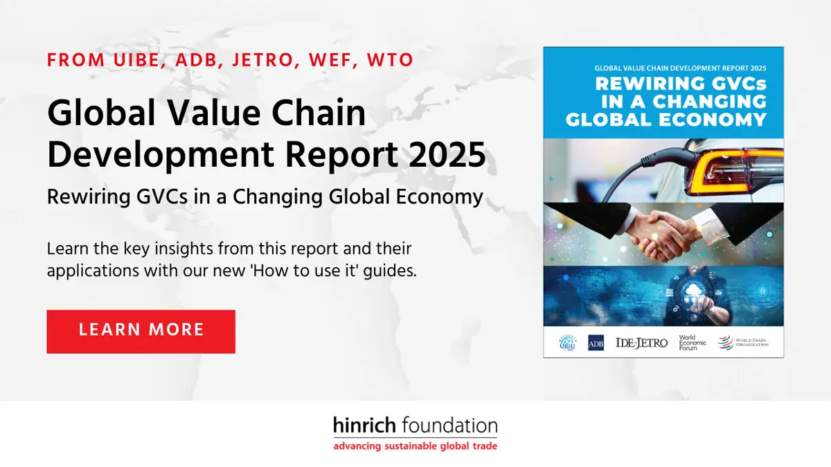 Recent developments in global value chains | How to use it