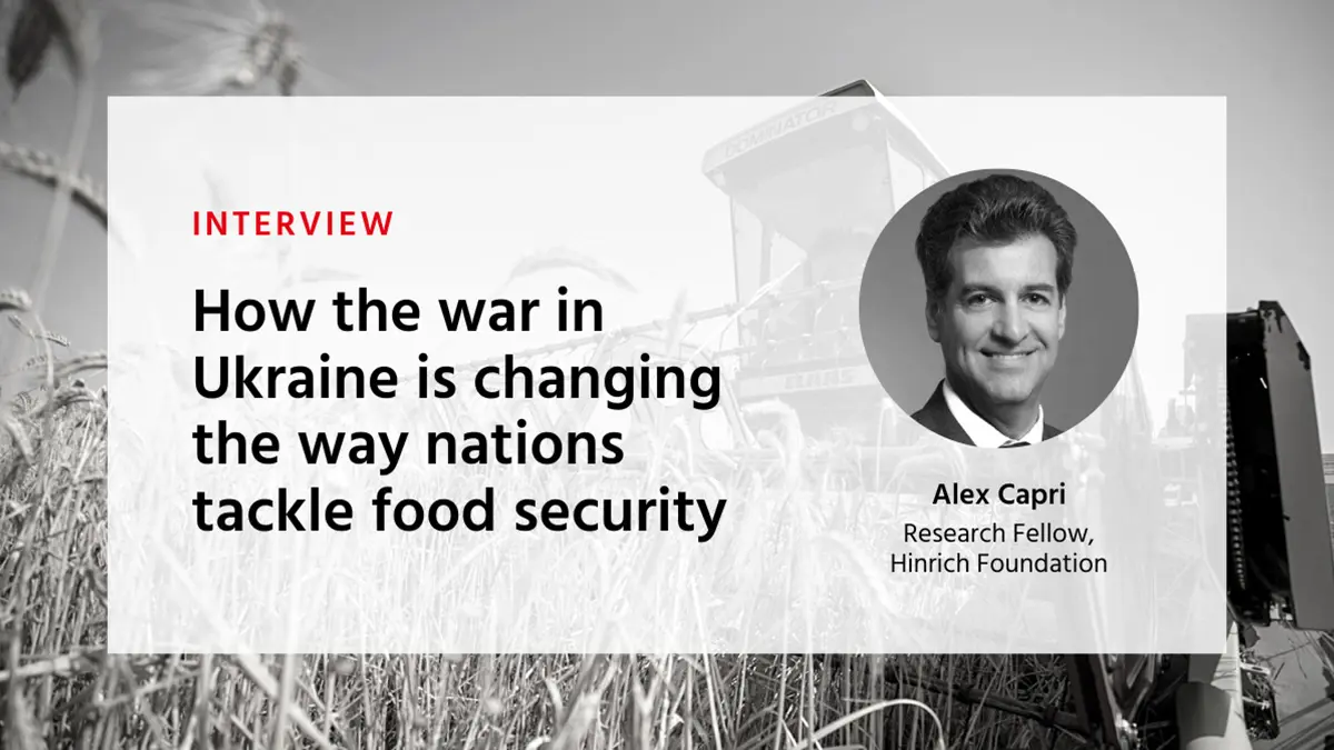 Ukraine war changing the way nations tackle food security | Article ...
