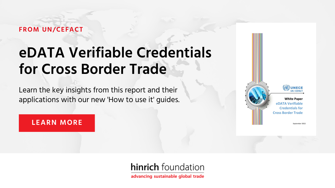 eDATA Verifiable Credentials for Cross Border Trade by UN CEFACT | How ...