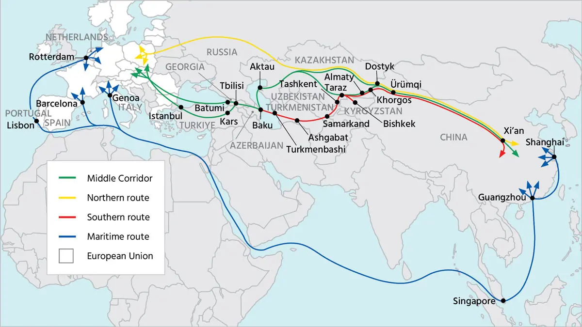 The Middle Corridor: Competing for influence in Central Asia | White ...